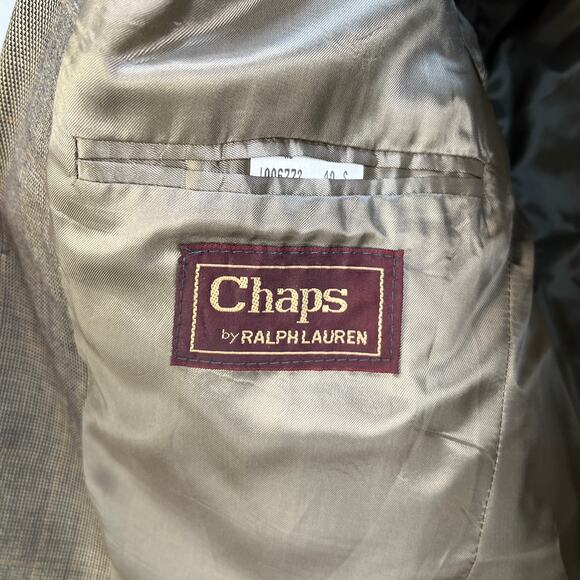 Chaps Ralph Lauren Blazer Sports Coat Vintage 80s Wool - Picture 3 of 12